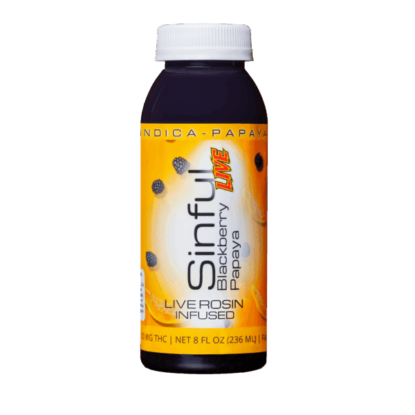 Sinful - Blackberry Papaya Live - 8 oz Drink